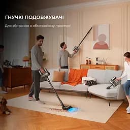 Вертикальний+ручний пилосос 2 в 1 Dreame Cordless Vacuum Cleaner R20 (VTV97A) - мініатюра 9