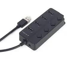 USB-хаб Gembird 4 ports з вимикачами (UHB-U2P4P-01) - мініатюра 4