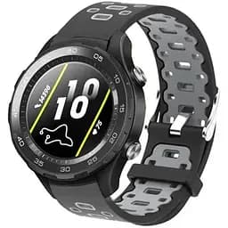 Спортивний ремінець Primo Perfor Classic для годинника Huawei Watch 2 Black Grey
