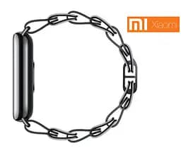 Ремінець для фітнес-браслета Xiaomi Smart Band 8 Chain Strap ланцюжок чорний BHR7298CN - мініатюра 4