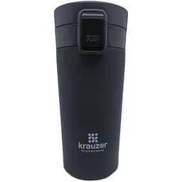 Термочашка Krauzer Soft Touch нержавеющая сталь 350 мл черная (88-350 Black ST)