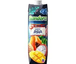 Sandora Exotic Asia, 0,95 л, Сік нектар з Манго, Ананасу, Пітахаї та Папаї неосвітлений Сандора
