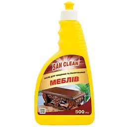 Средство San Clean Furniture Wax Cleaner для чистки и полировки мебели без розпилювача 500 г