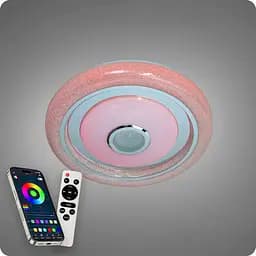 Люстра світлодіодна 517 Dlight RGB з пультом і колонкою 80Вт Білий (02144) - мініатюра 7
