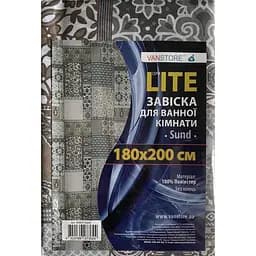 Шторка для ванной VanStore Sund с узором 200 x 180 см (63023)