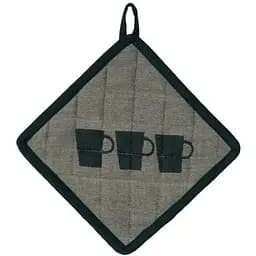 Прихватка Kela Tabea Чашки 20х20 см коричнева (00000018292)