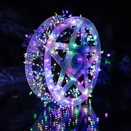 Гірлянда-нитка Роса Хвойна лапа 640 LED 30 метрів, мультиколор GarlandoPro D1750ML
