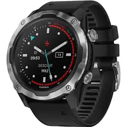 Смарт-годинник Garmin Descent Mk2 Stainless Steel with Black Band (010-02132-00/10)