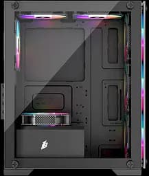 Корпус 1stPlayer X2-M-BK-4F7 ARGB Black - мініатюра 4