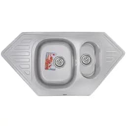 Кухонна мийка Haiba 100x50 satin HB0524, Нержавіюча сталь