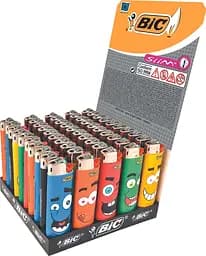 Запальнички Bic J23 Slim Smile блок 50 шт