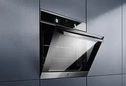 Духова шафа Electrolux електрична 65 л, A+, дисплей, конвекція, піроліз, телескопічні напрямні, чорний - мініатюра 2