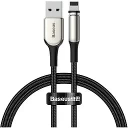 Кабель Baseus Lightning Zinc Magnetic (CALXC-H01) магнитный отсоединяемый наконечник черный