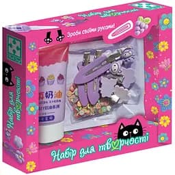 Набір для творчості Vladi Toys Клей з кабашонами. Заколки фіолетові (VT4600-01)