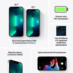 Смартфон iPhone 13 Pro 128GB Model A2638 Grade C Seller Refurbished Silver - мініатюра 5