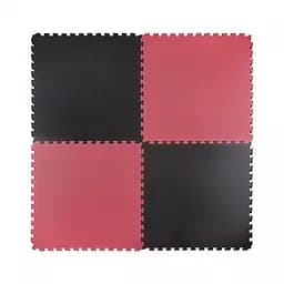 Мат-пазл (ласточкин хвост) 4FIZJO Mat Puzzle EVA 100 x 100 x 2 см Black/Red 4FJ0168 (P-5907739310637)