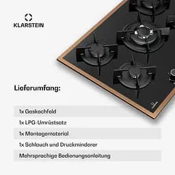Газова варильна поверхня Klarstein Lumiflame (10046710) - мініатюра 7
