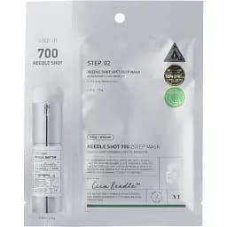 Двоетапна зміцнювальна тканинна маска для обличчя VT Cosmetics Reedle Shot 700 2Step Mask 1.5 г +25 г