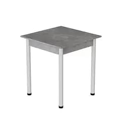 Стіл кухонний Ferrum-decor Агата 75x90x90 Білий ДСП Бетон 16мм (FRD-105561)