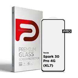 Захисне скло на TECNO Spark 30 Pro 4G (KL7) з олеофобним покриттям, Pro, повне проклеювання, антистатичний і пиловідштовхуючий шар, 9H, самоклеючеся, 2.5D, на весь екран, антистатичний клей, ArmorStandart (ARM83308)