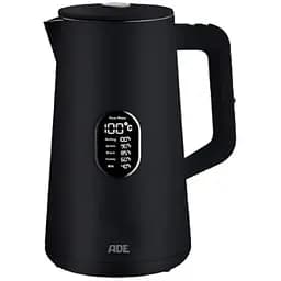 Електрочайник ADE з регулюванням температури чорний (KG2100-2)