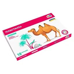 Набір для ліплення пластилін "Захоплення" ГАММА'UA 200315, 18 кольорів