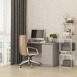 Письмовий стіл MebelStar Нео СК-1 120x60x75.5 см Сіра мишка (MBS-1199)