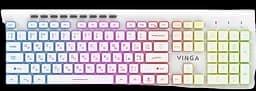Клавіатура Vinga KB-460 RGB White - мініатюра 2