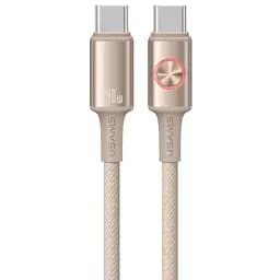 Дата кабель Usams US-SJ751 With Colorful Light Huan Ser. Type-C to Type-C 240W (1.2m)