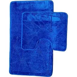 Набор ковриков для ванной Vezzer Standart 60x100 и 60x50 см темно-синий (VZS6505TEKSTUR)