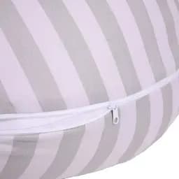 Подушка для вагітних та годування MirSon №5019 Color Line Stripe White Gray 30х170 см біло-сіра (2200010969795) - мініатюра 3