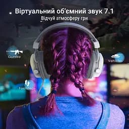 Навушники Fifine RGB білі (H6W) - мініатюра 14