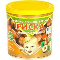 Молоко сгущенное Первомайский МКК Ириска 8.5% со вкусом ореха 370 г