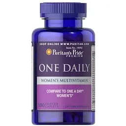 Ежедневные витамины для женщин Puritans Pride One Daily Women's Multivitamin 100 капсул