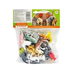 Игровой набор фигурок Bambi Дикие животные B15, 18 шт. в упаковке