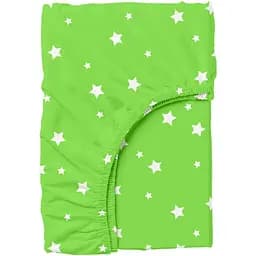 Простирадло Cosas на резинці 120х200 lime starfall, зелений (StarFall_Lime_120x200x20)