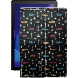 Чохол StatusCASE з екошкіри для планшету Alcatel 1T 10 Smart (8092) Фешн чорний