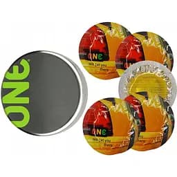 Презервативы One Color Sensation Will Get You There желтые 5 шт. в кейсе (ROZ6501052009)