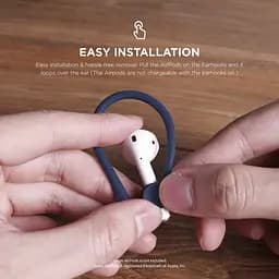 Тримачі навушників Elago Earhook Jean Indigo для AirPods темно-сині 2 шт. (EAP-HOOKS-JIN) - мініатюра 3