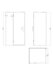 Бічна стінка для кабіни Koer SR SW04-90x200-TR-07 прозоре скло Easy Clean 10 мм, graphite KR5391, прозоре, графіт - мініатюра 6
