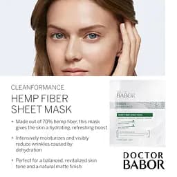Тканевая маска для обличчя Babor Doctor Babor Clean Formance Hemp Fiber Sheet Mask 1 шт. - мініатюра 11