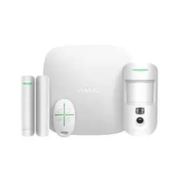 Комплект бездротової охоронної сигналізації Ajax StarterKit Cam HDR White з 2G, Ethernet, фотоверифікацією тривог (26-00562)