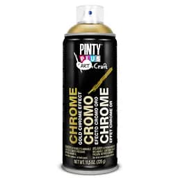 Фарба-аерозоль хром-ефект ART & CRAFT Золото 200 мл PINTYPLUS