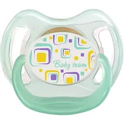 Пустышка Baby Team классическая латексная (3222_мятный)