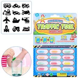 Набор с транспортом, 12 шт., капсула-транспорт, растущий в воде, 15x22.5x1 см