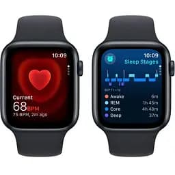 Apple Watch SE 2 GPS 44mm Midnight Aluminium with Midnight Sport Band M/L MRE93 UA - мініатюра 4