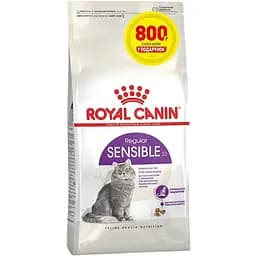 Сухий корм для котів з чутливою травною системою Royal Canin Sensible з птицею 3.2 кг + 800 г