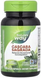 Кора каскари сагради Nature's Way Cascara Sagrada 270 mg, 100 капсул для полегшення епізодичних запорів