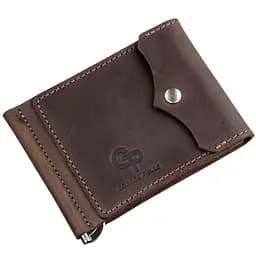 Зажим для купюр кожаный GRANDE PELLE 8х11х1 см acs0014773
