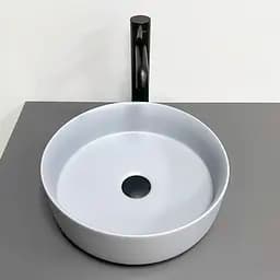 Умивальник VBI Prato light grey matt накладний VBI-011413, Сірий - мініатюра 4